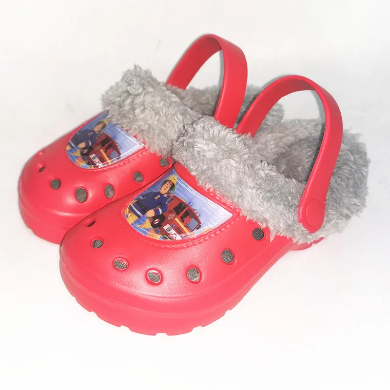 

Ltolo Children Kids Boys Mules Warm Clogs Winter Croc Sandals Garden Cartoon Slippers Cave Hole Baby Shoes For Boy EUR24-35