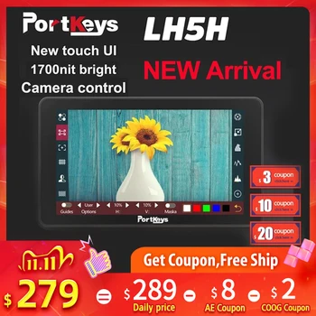 Portkeys LH5H HDR 1700nit Camera Monitor 4K UI Touch Screen 5.2" HLG, 3D LUT,Touch Remote Camera control pk feelworld pk LH5
Portkeys LH5H HDR 1700nit Camera Monitor 4K UI Touch Screen 5.2" HLG, 3D LUT,Touch Remote Camera control pk feelworld pk LH5