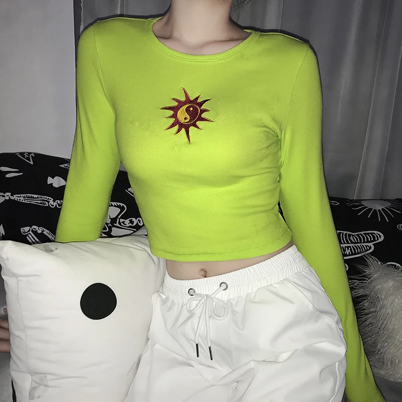 New Harajuku Graphic Tees Women Long Sleeve Funny T Shirt Women Embroidery Printed T-shirt Female Shirts Tops Casual T-shirts
New Harajuku Graphic Tees Women Long Sleeve Funny T Shirt Women Embroidery Printed T-shirt Female Shirts Tops Casual T-shirts