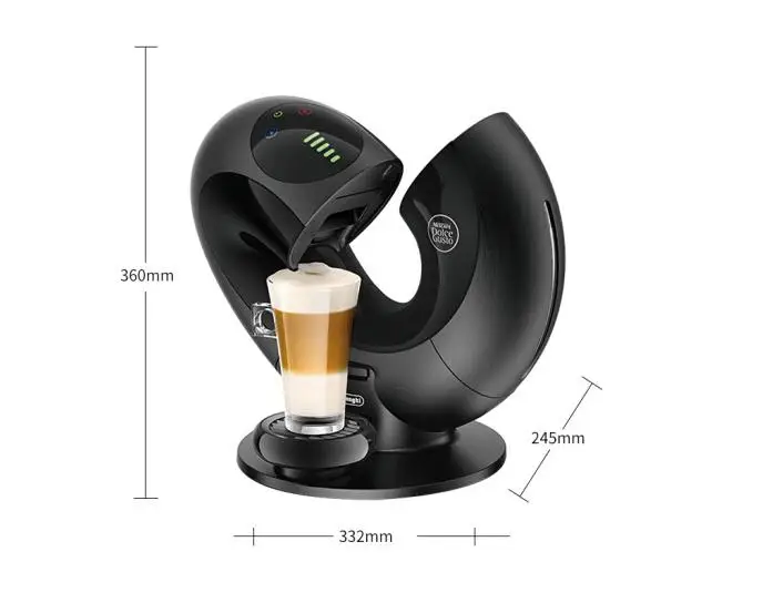 Nestle Nescafe Dolce Gusto 6cups Capsule Coffee Machine Fully automatic Household diymilk foam Espresso cafe maker Eclipse black
Nestle Nescafe Dolce Gusto 6cups Capsule Coffee Machine Fully automatic Household diymilk foam Espresso cafe maker Eclipse black