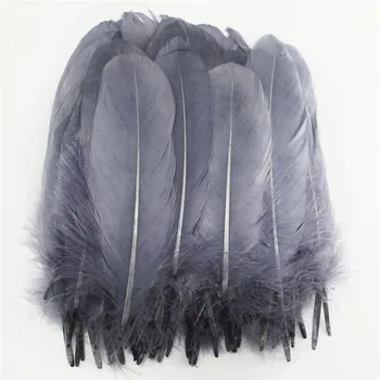 Natural 50-200PCS goose feather 15-20CM (6-8 inches) dyed dark gray DIY craft jewelry wedding earrings accessories
Natural 50-200PCS goose feather 15-20CM (6-8 inches) dyed dark gray DIY craft jewelry wedding earrings accessories