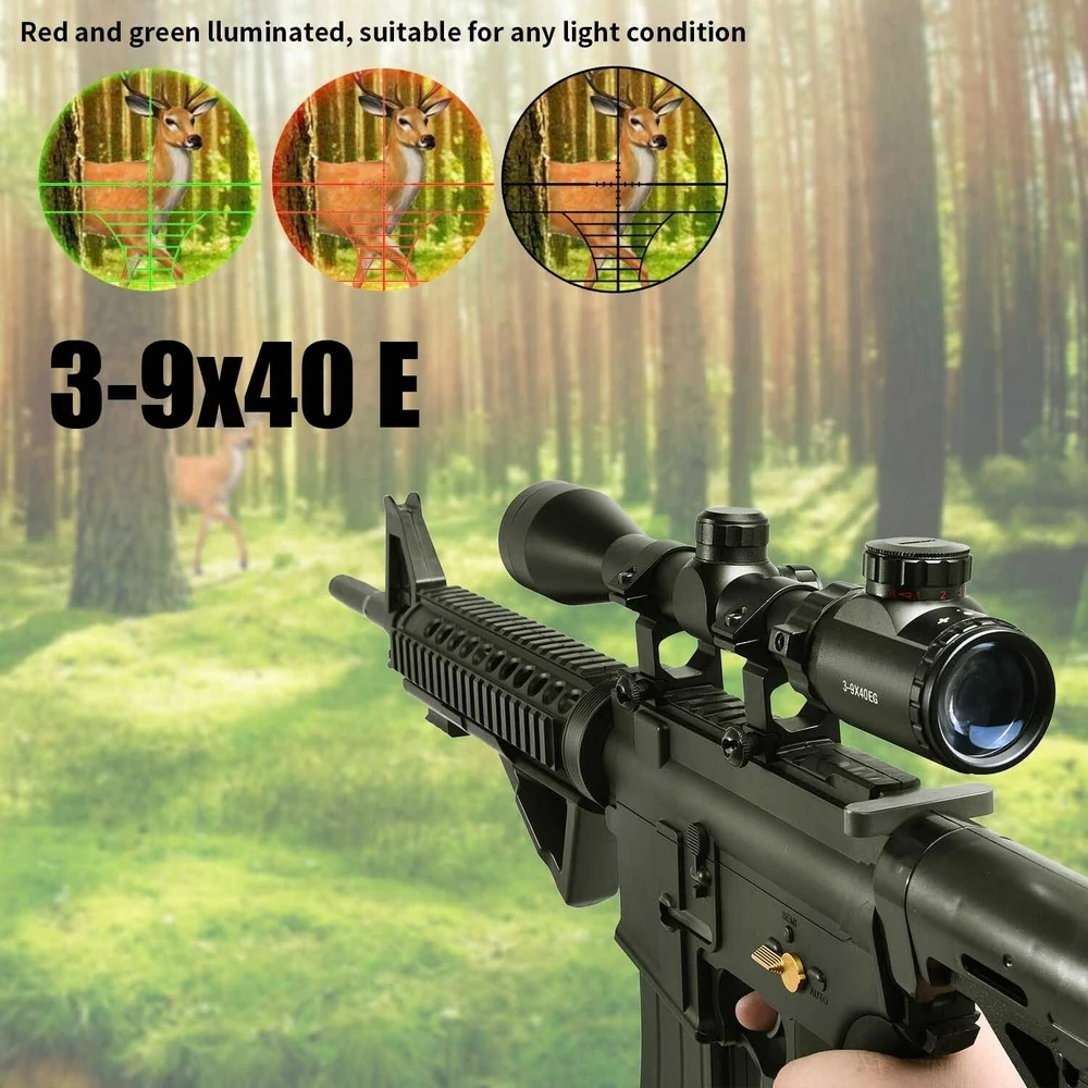Tactical Rifle Scope 3-9x40 Rifle Sight Hunting Reticle Riflescope Infrared LED Red Green Night Vision Scope Camera Tactical
Tactical Rifle Scope 3-9x40 Rifle Sight Hunting Reticle Riflescope Infrared LED Red Green Night Vision Scope Camera Tactical