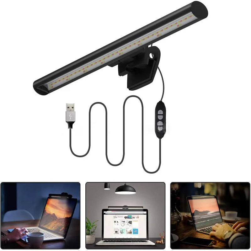 Stepless Dimming Eye-Care LED Desk Lamp For Computer PC and Laptop Monitor Screen bar Hanging Light LED Reading USB Powered
Stepless Dimming Eye-Care LED Desk Lamp For Computer PC and Laptop Monitor Screen bar Hanging Light LED Reading USB Powered