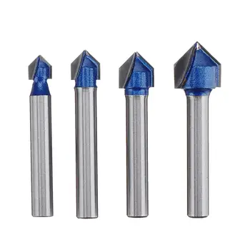 6mm Shank 90 Degree V Type Groove Flush Trim Milling Cutter Router Bit Chuck Woodworking Trimming Engraving Carving Cutting Tool
6mm Shank 90 Degree V Type Groove Flush Trim Milling Cutter Router Bit Chuck Woodworking Trimming Engraving Carving Cutting Tool