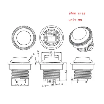 1pc 28mm/24mm LED Arcade Push Button Arcade Start Button Switch 5V Illuminated Button Arcade Cabinet Accessories
1pc 28mm/24mm LED Arcade Push Button Arcade Start Button Switch 5V Illuminated Button Arcade Cabinet Accessories