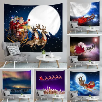 Christmas Tapestry with Santa Clause Snowman Reindeer Printed Polyester Tapestry X'mas Decorative Table Cloth Beach Towel
Christmas Tapestry with Santa Clause Snowman Reindeer Printed Polyester Tapestry X'mas Decorative Table Cloth Beach Towel