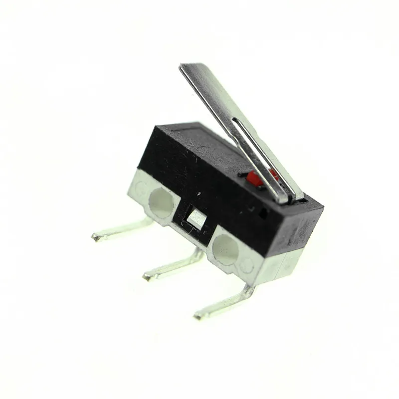 小型微动开关 三脚右弯13.5