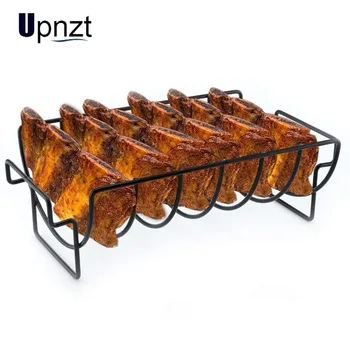 Non-Stick Rib Shelf Stand Barbecue Rib And Roast Rack Stainless Steel Grilling BBQ Chicken Beef Ribs Rack Grilling Basket
Non-Stick Rib Shelf Stand Barbecue Rib And Roast Rack Stainless Steel Grilling BBQ Chicken Beef Ribs Rack Grilling Basket