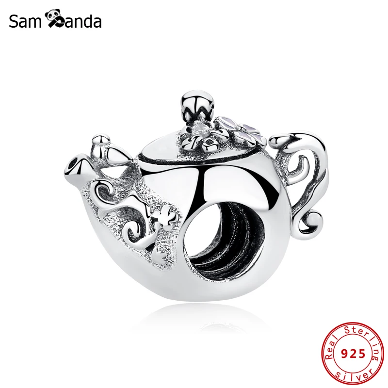 New Original 100% 925 Sterling Silver Bead Charm Enchanted Teapot Charms Afternoon Tea Fit Bracelets Women Diy Jewelry
New Original 100% 925 Sterling Silver Bead Charm Enchanted Teapot Charms Afternoon Tea Fit Bracelets Women Diy Jewelry