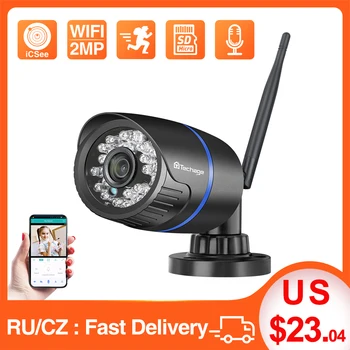 Techage 2MP Wireless IP Camera 1080P Outdoor Waterproof WiFi Security Camera Audio Record P2P Video CCTV Surveillance Camera
Techage 2MP Wireless IP Camera 1080P Outdoor Waterproof WiFi Security Camera Audio Record P2P Video CCTV Surveillance Camera