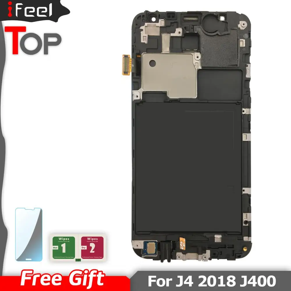 ЖК дисплей для Samsung Galaxy J4 2018 J400 J400F J400H J400P J400M J400G/DS сенсорная панель дигитайзер в