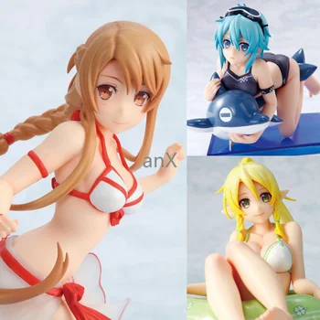 16cm Sword Art Online Yuuki Asuna Figure Kirigaya Suguha Leafa Asada Shino Swimming ring Swimsuit Ver. PVC Doll Toys 
16cm Sword Art Online Yuuki Asuna Figure Kirigaya Suguha Leafa Asada Shino Swimming ring Swimsuit Ver. PVC Doll Toys