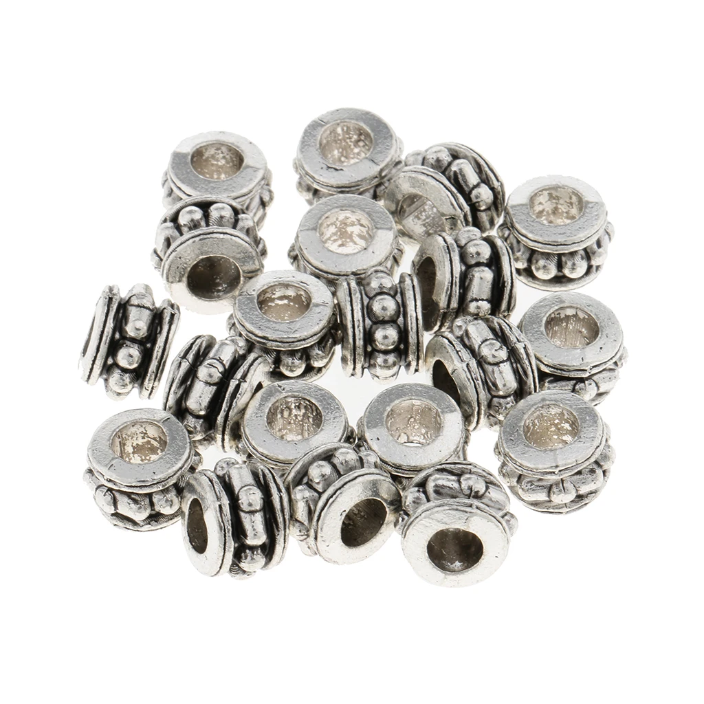 20 Pcs/Pack Hair Tube Beads Dreadlocks for Beards & Hair, Great for Jewelry Making And Hair/ Beards Decoration, Tibetan Silver 20 Pcs/Pack Hair Tube Beads Dreadlocks for Beards & Hair, Great for Jewelry Making And Hair/ Beards Decoration, Tibetan Silver