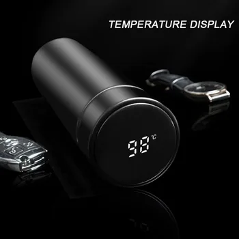 500ML Smart Touch Temperature Display Thermos Cup 24 Hours Keep Warm/Cold Milk Coffee Tea Vacuum Insulation Water Bottle
500ML Smart Touch Temperature Display Thermos Cup 24 Hours Keep Warm/Cold Milk Coffee Tea Vacuum Insulation Water Bottle