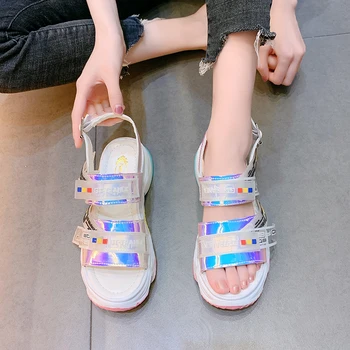 Rimocy 2020 Summer Women Sandals Buckle Strap Patent Leather Chunky Platform Sandals Woman Fashion Thick Bottom Beach Shoes Hot
Rimocy 2020 Summer Women Sandals Buckle Strap Patent Leather Chunky Platform Sandals Woman Fashion Thick Bottom Beach Shoes Hot