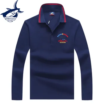 Tace & Shark High quality long sleeve polo shirt men fashion embroidery men's shirts cotton pullover tee shirt business polos 
Tace & Shark High quality long sleeve polo shirt men fashion embroidery men's shirts cotton pullover tee shirt business polos