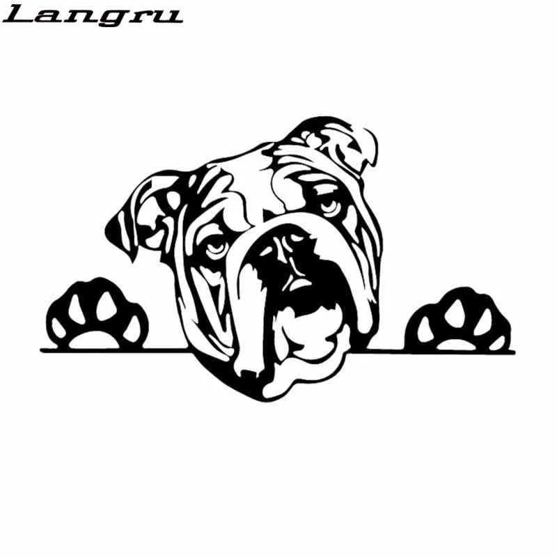 Langru 16 2*9 7 см Olde Английский бульдог Bully наклейка с собакой виниловая смешной