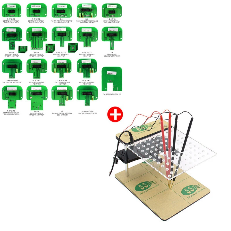 Beyisi Best Quality 22pcs BDM Adapters KTAG KESS KTM Dimsport BDM Probe Adapters Full Set LED BDM Frame Pro ECU RAMP
Beyisi Best Quality 22pcs BDM Adapters KTAG KESS KTM Dimsport BDM Probe Adapters Full Set LED BDM Frame Pro ECU RAMP