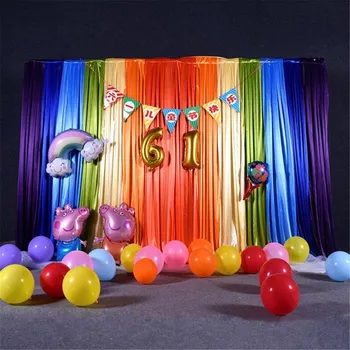 Ice Silk Rainbow Wedding Backdrop Colourful Wedding Background Party Decoration background drop colors for choose
Ice Silk Rainbow Wedding Backdrop Colourful Wedding Background Party Decoration background drop colors for choose