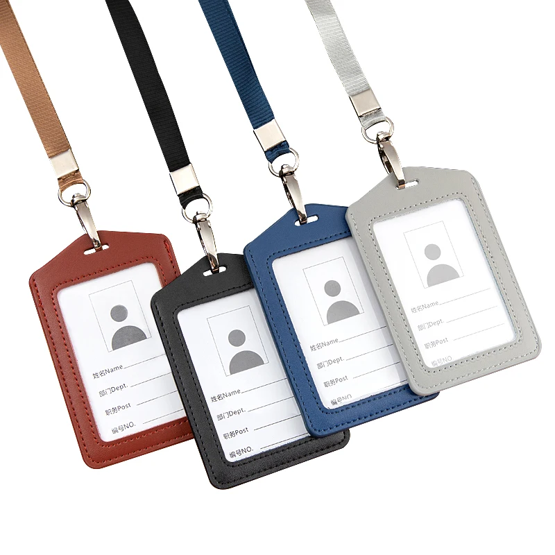 High quality Leather student access Card Holder Employee Name ID Card Cover Metal Work Certificate Identity Badge Business Case
High quality Leather student access Card Holder Employee Name ID Card Cover Metal Work Certificate Identity Badge Business Case