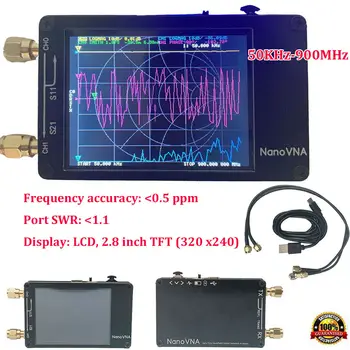 Vector Network Analyzer Digital Touching Screen Shortwave 50KHz-900MHz MF HF VHF UHF Antenna Analyzer NanoVNA LCD
Vector Network Analyzer Digital Touching Screen Shortwave 50KHz-900MHz MF HF VHF UHF Antenna Analyzer NanoVNA LCD