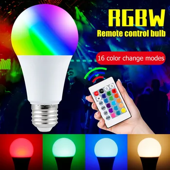 

Dimmable Timer Function Magic Bulb E26/E27 Smart Bulb RGB Colorful Atmosphere Lamp LED Remote Control Lighting Tool