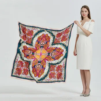 130*130cm TOP Silk Bohemia luxurious Scarves Women Foulard Square Hijab Scarf Ladies Shawl wrap muffler pareo female hijab
130*130cm TOP Silk Bohemia luxurious Scarves Women Foulard Square Hijab Scarf Ladies Shawl wrap muffler pareo female hijab