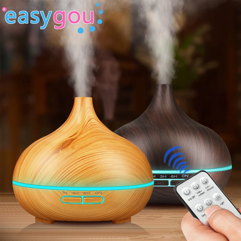 Wood Grain Remote Control Air Humidifier Household Aromatherapy Humidifier 7-Color LED Light 450ml Humidifier Spray Diffuser
Wood Grain Remote Control Air Humidifier Household Aromatherapy Humidifier 7-Color LED Light 450ml Humidifier Spray Diffuser