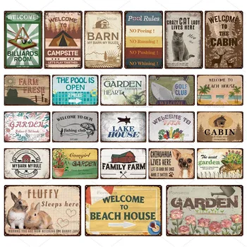 Welcome To Cabin Metal Signs Vintage Tin Plaques Farm Home Garden Decoration Wall Artwork Man Cave Garage Iron Painting 20x30cm
Welcome To Cabin Metal Signs Vintage Tin Plaques Farm Home Garden Decoration Wall Artwork Man Cave Garage Iron Painting 20x30cm