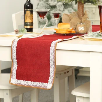 Christmas Table Runner Hemmed Linen Lace Table Runner Party Festival Holiday Dinning Table Decorations table runner
Christmas Table Runner Hemmed Linen Lace Table Runner Party Festival Holiday Dinning Table Decorations table runner
