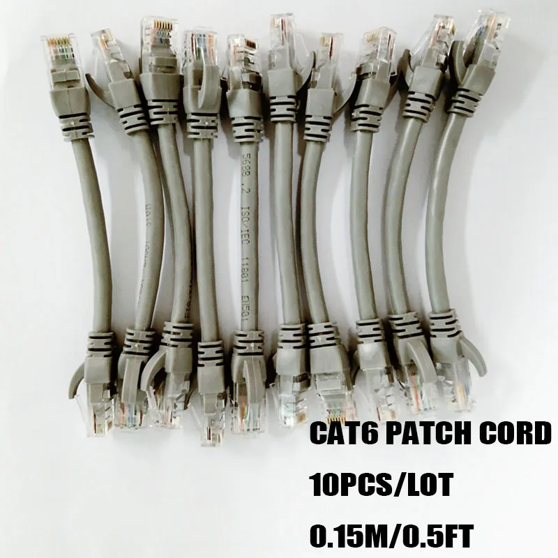 10pcs/lot 0.5FT Hot Sells CAT6 UTP Wire Round Cable Ethernet Cables 0.15m Network Wire RJ45 Patch Cord Lan Cable Made In China
10pcs/lot 0.5FT Hot Sells CAT6 UTP Wire Round Cable Ethernet Cables 0.15m Network Wire RJ45 Patch Cord Lan Cable Made In China