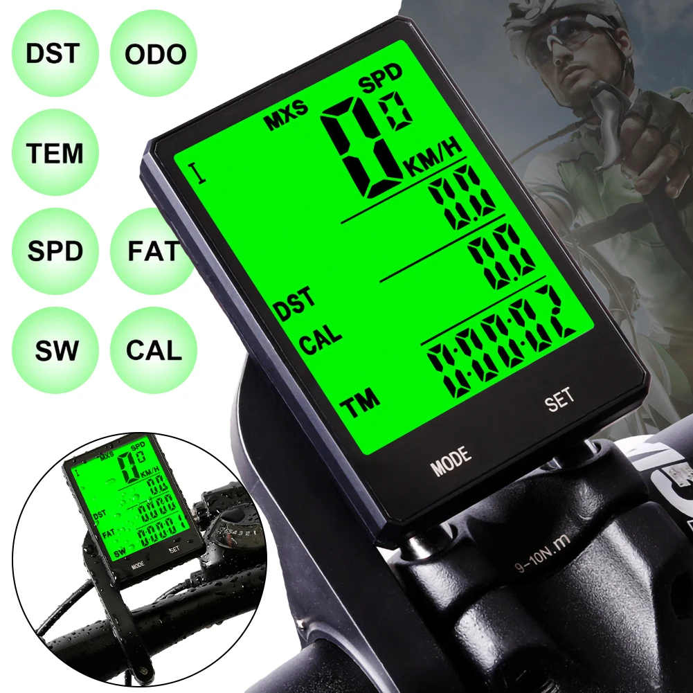 2020 New Waterproof Bicycle Computer With Backlight Wireless Wired Bicycle Computer Bike Speedometer Odometer Bike Stopwatch
2020 New Waterproof Bicycle Computer With Backlight Wireless Wired Bicycle Computer Bike Speedometer Odometer Bike Stopwatch
