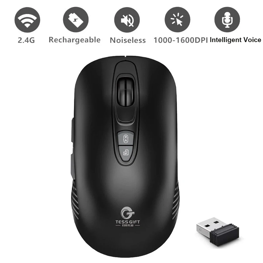 2020 New Voice Control Wireless Rechargeable Mouse Smart Intelligent Ai Voice Typing 110 languages Translation for Computer
2020 New Voice Control Wireless Rechargeable Mouse Smart Intelligent Ai Voice Typing 110 languages Translation for Computer