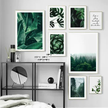 Green Forest Banana Leaves Monstera Plant Wall Art Canvas Painting Nordic Posters And Prints Wall Pictures For Living Room Decor
Green Forest Banana Leaves Monstera Plant Wall Art Canvas Painting Nordic Posters And Prints Wall Pictures For Living Room Decor