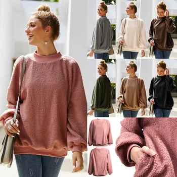 Women Fashion Pocket Fluffy Fleece Sweatshirt Pullover New Autumn Winter Casual O Neck Female Hoodies Loose Warm Soft Solid Tops
Women Fashion Pocket Fluffy Fleece Sweatshirt Pullover New Autumn Winter Casual O Neck Female Hoodies Loose Warm Soft Solid Tops