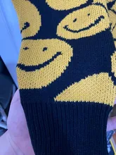 Suéteres de gran tamaño para hombre, Tops de otoño e invierno, ropa de dibujos animados con sonrisa de dibujos animados, ropa informal estilo Hip Hop, Jersey Harajuku, 2020