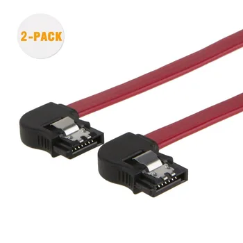 SATA III Cable, SATA III 6.0 Gbps Right Angle 7pin Female to Right Angle Female Data Cable with Locking Latch, Red
SATA III Cable, SATA III 6.0 Gbps Right Angle 7pin Female to Right Angle Female Data Cable with Locking Latch, Red