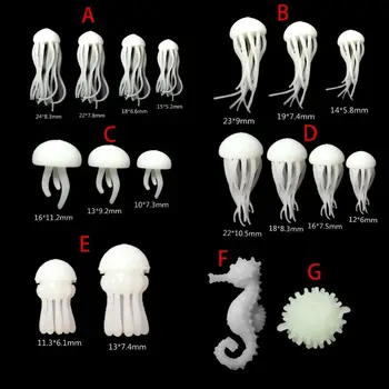 

Mini Jellyfish Modeling Resin Mold Ocean Theme Fillers DIY Filling Materials Jewelry Accessories Jellyfish Epoxy Filler