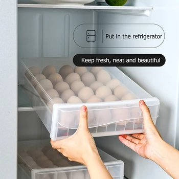 30/60 Grid Egg Holder For Refrigerator Dumplings Eggs Airtight Storage Container Plastic Box Space-Saving Eggs Boxes Organizer 
30/60 Grid Egg Holder For Refrigerator Dumplings Eggs Airtight Storage Container Plastic Box Space-Saving Eggs Boxes Organizer