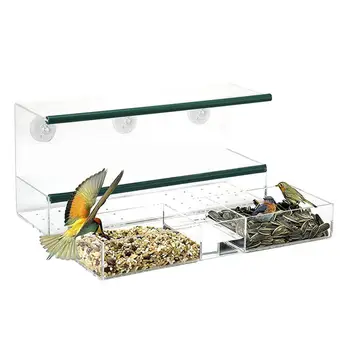 Transparent Glass Window Viewing Bird Feeder Table Seed Peanut Hanging Suction Alimentador Adsorption House Type Bird Feeder
Transparent Glass Window Viewing Bird Feeder Table Seed Peanut Hanging Suction Alimentador Adsorption House Type Bird Feeder
