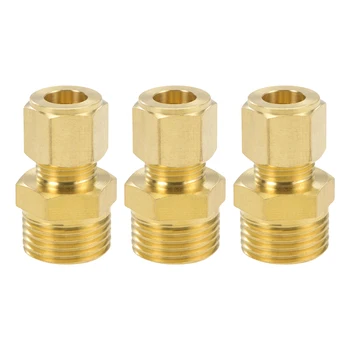 uxcell Brass Compression Tube Fitting 9.6mm OD 1/2 NPT Male Thread Pipe Adapter for Water Garden Irrigation System 3pcs
uxcell Brass Compression Tube Fitting 9.6mm OD 1/2 NPT Male Thread Pipe Adapter for Water Garden Irrigation System 3pcs