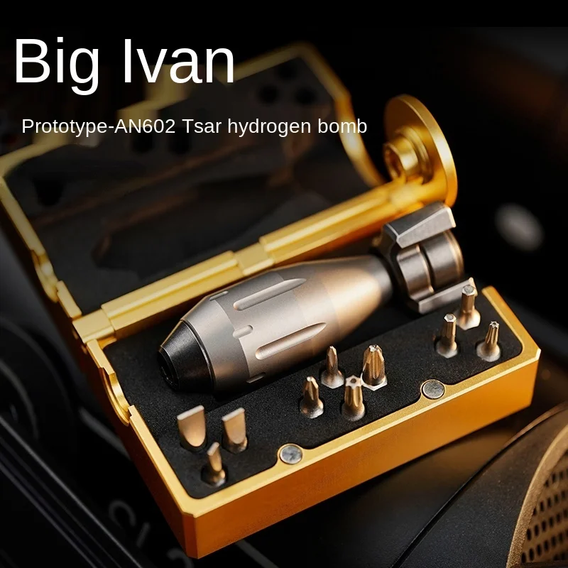 Hydrogen Bomb Big Ewan Bit Screwdriver Titanium Alloy Fingertip Gyro Multifunctional EDC Adult Pressure Relief Tool
Hydrogen Bomb Big Ewan Bit Screwdriver Titanium Alloy Fingertip Gyro Multifunctional EDC Adult Pressure Relief Tool