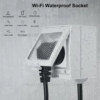 Waterproof Wifi Smart Power Socket for Tuya Smart App Remote Control Vioce Control Via Alexa Echo Google Home for Smart Home
Waterproof Wifi Smart Power Socket for Tuya Smart App Remote Control Vioce Control Via Alexa Echo Google Home for Smart Home