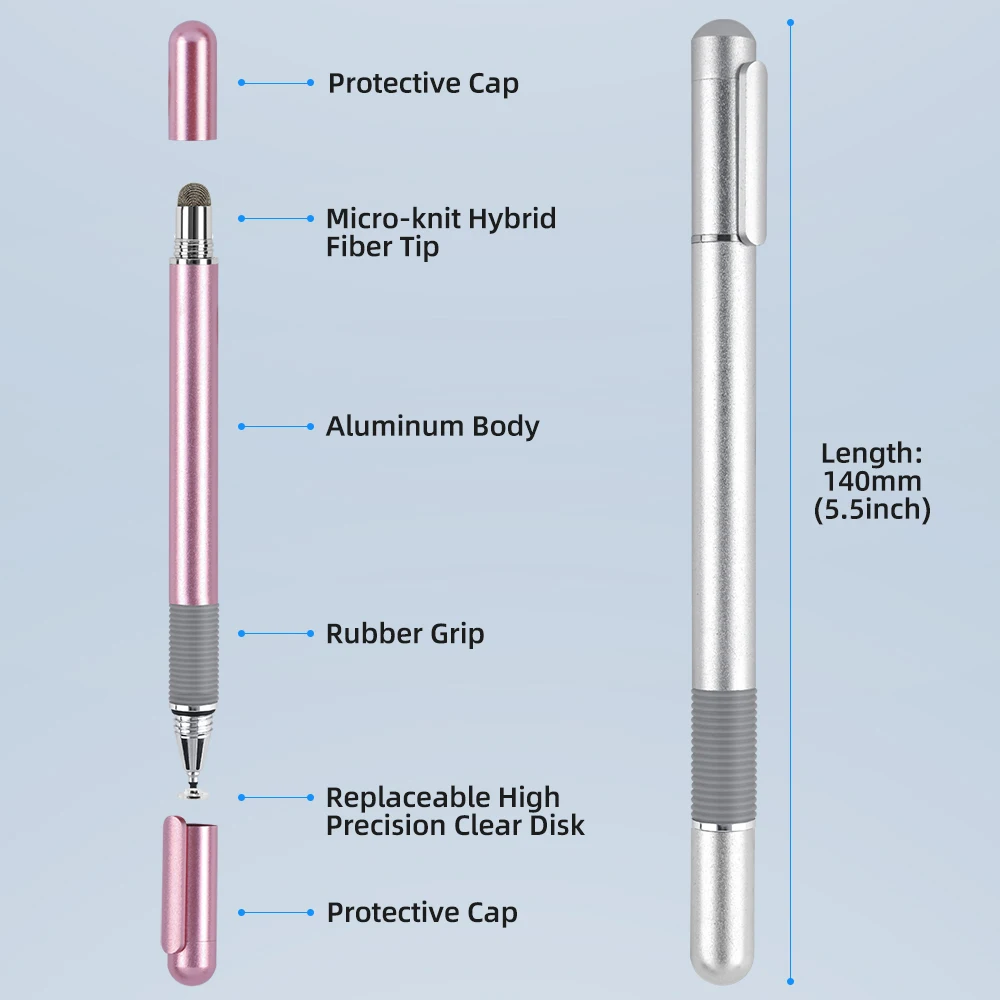 Uniwersalny, precyzyjny rysik 2 w 1 do tabletów i telefonów z ekranem dotykowym - Wianko - 11