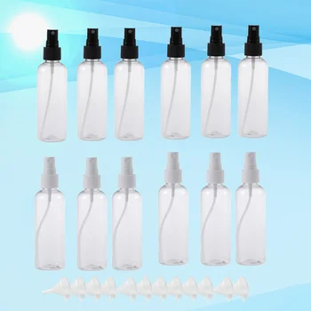 1 Set of 100ml PET Spray Bottle Fine Mist Sprayer Travel Subpackaging Bottle Refillable Bottle with 12Pcs Funnel (White Nozzle a
1 Set of 100ml PET Spray Bottle Fine Mist Sprayer Travel Subpackaging Bottle Refillable Bottle with 12Pcs Funnel (White Nozzle a