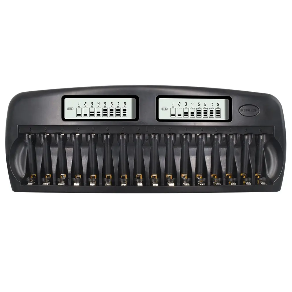 16 Slot Lcd Display Smart Battery Charger Multi-function Fast Charge And Discharge KTV Microphone Charger
16 Slot Lcd Display Smart Battery Charger Multi-function Fast Charge And Discharge KTV Microphone Charger