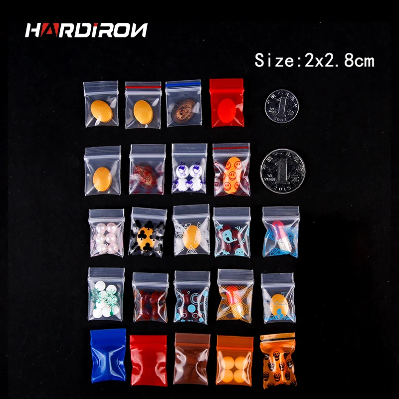 HARDIRON 2x2.8cm Thickened Transparent Small Mini Button Bag Color Jewelry Bag Powder Bag Plastic Zipper Seal Ziplock Bag
HARDIRON 2x2.8cm Thickened Transparent Small Mini Button Bag Color Jewelry Bag Powder Bag Plastic Zipper Seal Ziplock Bag