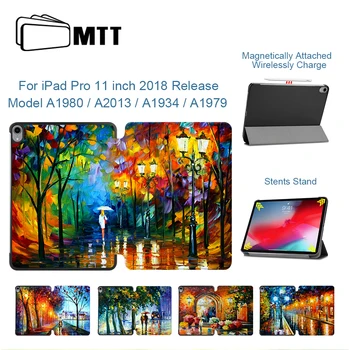 MTT PU Leather Case For iPad Pro 11 inch 2018 Magnetic Flip Fold Stand Cover Oil Painting Smart Tablet Case A1980 A1934 A1979
MTT PU Leather Case For iPad Pro 11 inch 2018 Magnetic Flip Fold Stand Cover Oil Painting Smart Tablet Case A1980 A1934 A1979