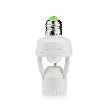 LED E27 Socket Infrared Induction Detector Lamp Base Light Control LED Bulb Holder Motion Sensor E27 Lamp Holder
LED E27 Socket Infrared Induction Detector Lamp Base Light Control LED Bulb Holder Motion Sensor E27 Lamp Holder