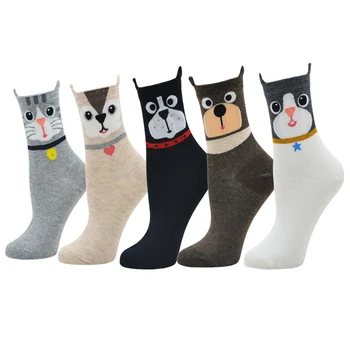 High quality ladies lovely cartoon socks 5pairs/lot autumn-winter fashion warm socks lady and woman's funny animal cotton sock
High quality ladies lovely cartoon socks 5pairs/lot autumn-winter fashion warm socks lady and woman's funny animal cotton sock